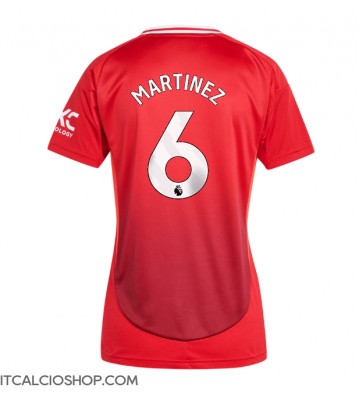 Manchester United Lisandro Martinez #6 Prima Maglia Femmina 2024-25 Manica Corta